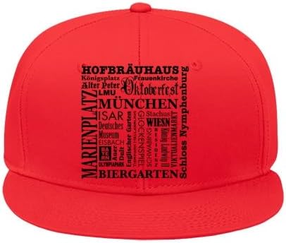 New Fashion Red Trend Male/female Snapback Adjustable Hip Hop Cap 01 Bayern Bavaria Muenchen Munich Germany Hat