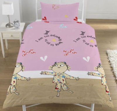 Charlie and Lola Staying Up Single Duvet Quilt Cover