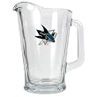 San Jose Sharks 60oz Glass Pitcher - Primary Logo NHL Hockey