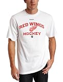 NHL Detroit Red Wings Authoritative White Short Sleeve Tee (White, Large)