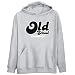 Hoodie Mens Heather Gray " Old School Zimbabwe " Countries X-Small