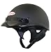 DOT Solid Flat Black Half Helmet - Size : Large