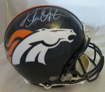 Kyle Orton Autographed/Hand Signed Denver Broncos Full Size Authentic Proline Helmet