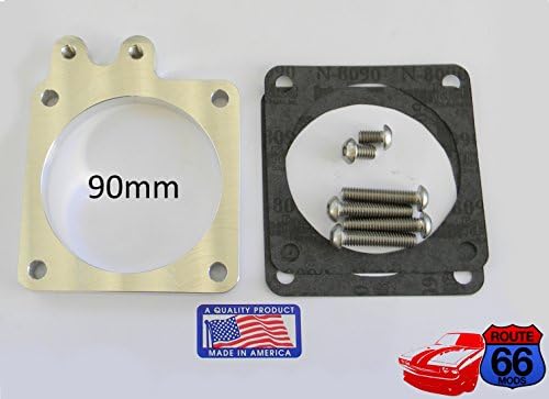 86-93 Ford 5.0 Throttle Body Spacer 65mm 75mm 90mm (90mm)