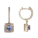 14K Exquisite Tanzanite and Diamond Earring (NEW ARRIVAL)