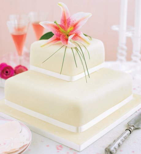 Wedding Cake square Pink - Daisy Pearl