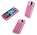 AUTHENTIC CELLET PINK SILICONE SKIN RUBBER CASE COVER (Open Keypad) for BLACKBERRY 8100 PEARL - RETAIL PACKAGING