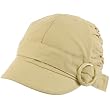 Cotton Newsboy Cabby Adjustable Buckle Cap Hat Beige