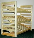 Wood Shoe Rack - 36 Inches Wide X 12 Inches Deep X 22 Inches High - Unfinished