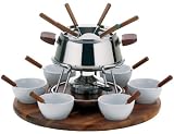 Kela 66470 Fonduekarussell Armata 23-teilig aus Edelstahl 18/8 inklusive Pastenbrenner