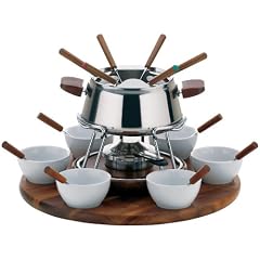 Kela 66470 Fonduekarussell Armata 23-teilig aus Edelstahl 18/8 inklusive Pastenbrenner
