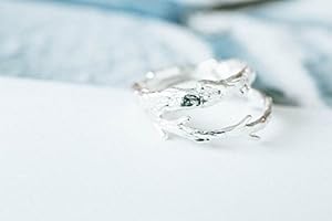 silver 2 set leaf knuckle rings,knuckle ring,