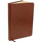 Saddle Tan Flexcover Journal with Cross