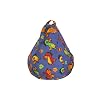 Be-Active Comfy Pear Bean Bag - super-soft & easy-clean! (Parrot, 50x50x60cm)