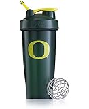 BlenderBottle Classic Collegiate Shaker Bottle, University of Oregon - Green/Yellow, 28-Ounce