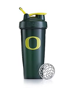 BlenderBottle Classic NCAA Collegiate Shaker Bottle, University of Oregon - Green/Yellow, 28-Ounce