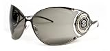 ROBERTO CAVALLI SUNGLASSES DESIGNER FASHION WOMENS 100%U.V. PROTECTION AUTHENTIC GUNMETAL GREY FRAME|GREY LENS RC464 08A