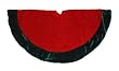 18" Christmas Traditions Green and Red Velveteen Mini Christmas Tree Skirt