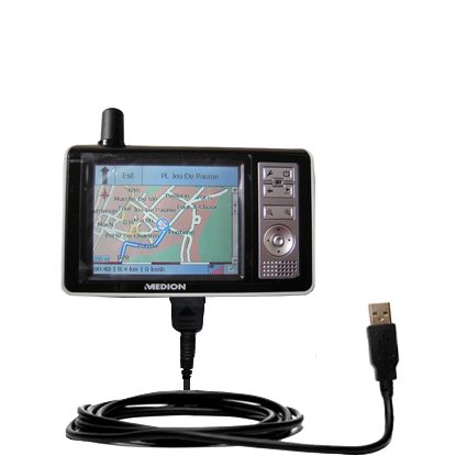Classic Straight USB Cable for the Medion MDPNA 150 with Power Hot Sync and Charge capabilities - uses Gomadic TipExchange Technology