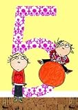 Charlie and Lola Age 5 Birthday Card