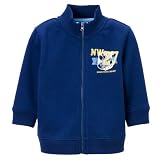 CI IB Solid Zip Mock Top Cent Blue