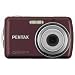 Pentax Optio E70 10MP Digital Camera with 3x Optical Zoom and 2.4 inch LCD (Wine Red)