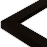Satin Black Picture Frame-Solid Wood, 10x10