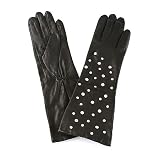 Michael Kors Scattered Rhinestone Leather Gloves