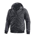Khujo Kapuzenjacke Männer, washed/schwarz