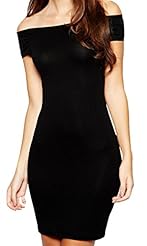 Sexy Cutout Cotton Off the Shoulder Mini Dress 