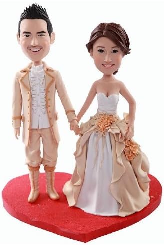 Model 46 Fully Customized Bobble-head Polymer Clay Figurines/sculpture From Head to Toe Based on Customers' Photos Using As Wedding Cake Topper, Gifts, Souvenirs, Decorations
