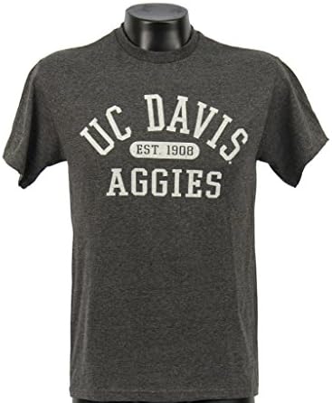 UC Davis Men's Gray Arch Graphic Tee NCAA Licensed (X-Large)
