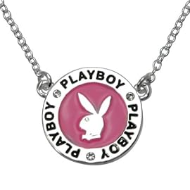 Playboy Necklace Pink Enamel Bunny Logo Authentic Licensed Jewelry CPBN3145