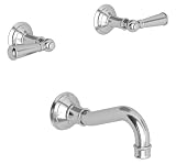 Wall Mounted Tub Trim Lever Handle