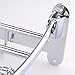 KES Bathroom Foldable Towel Rack Shelf with 5 Coat and Robe Hooks Wall Mount, Chrome, A3010S60