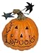 Happy Halloween Pumpkin Figurine says Spooky Home Decor