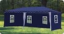 3x6m Pavillon mit Seitenw&auml;nden blau