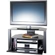Alphason ABRD800-BLK Alphason Design Ambri Series ABRD800-BLK 800mm Black TV Stand for LCD/Plasma Screens up to 32