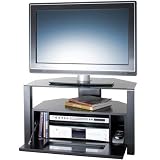 Alphason Ambri ABRD800-BLK Corner LCD TV Cabinet