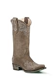 Lane Boots Manhattan Yuppie with Brown Stitch Leather Fashion Cowgirl Boots
