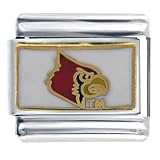 Louisville Cardinal Licensed Sports Italian Charms Bracelet Link