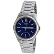 Casio Men's MTP1239D-2A Silver Stainless-Steel Quartz Watch with Blue Dial