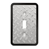 Brainerd Diamond Plate Standard Toggle Wall Plate 135858