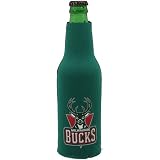 NBA Milwaukee Bucks Zippered 12oz. Bottle Koozie - Green