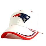 New England Patriots White Fieldbox Adjustable Baseball Hat