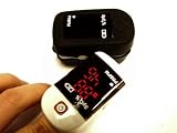 Portable Finger Pulse Oximeter for Monitoring Blood Oxygen Saturation- FREE CUSTOM SOFT SKIN COVER (LATEST IN THE MARKET)