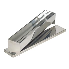 Ateco Rectangular Mold with Cover and Round Bottom, Stainless Steel by Ateco