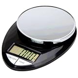 Epica TM Accupro Digital Kitchen Scale 11 lbs Capacity, Black/Chrome Electronic Food Scale
