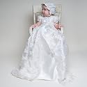 Baby Beau & Belle Penelope Heirloom Christening Gown Set 100% Silk Dupioni