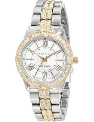 Anne Klein Womens 10/9721MPTT Swarovski Crystal Accented Two-Tone Bracelet Watch